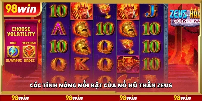 Các tính năng nổi bật của Nổ Hũ Thần Zeus